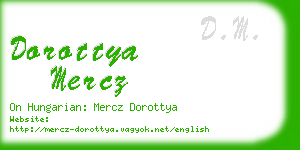 dorottya mercz business card